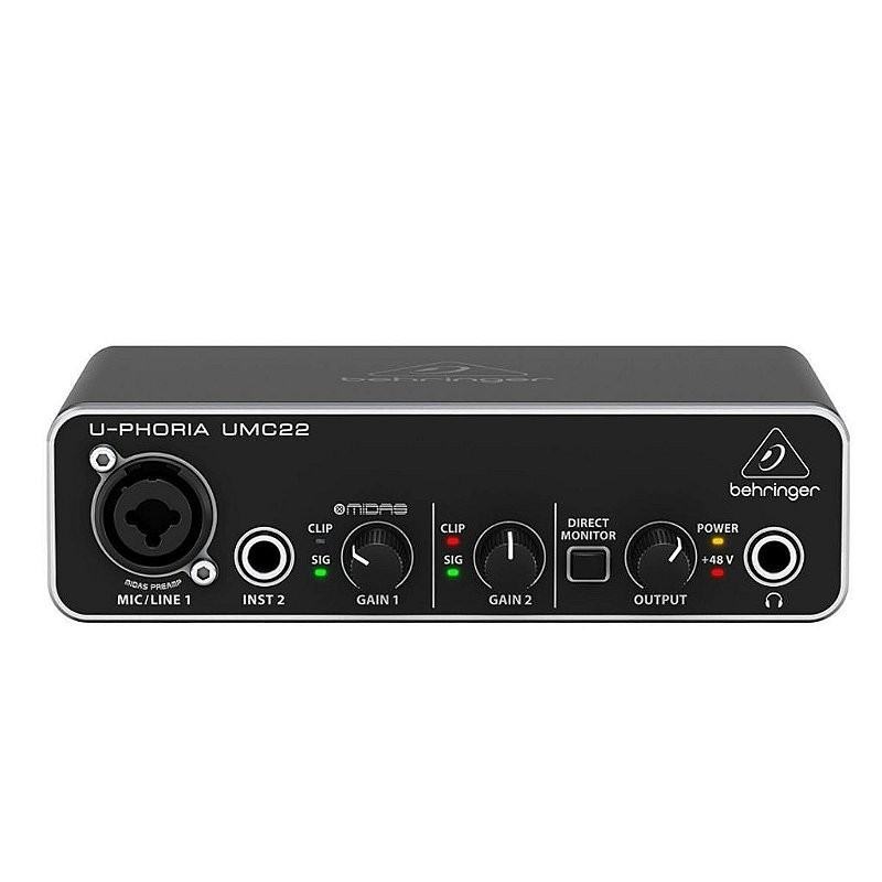 Interface de Áudio Behringer U-Phoria UMC22