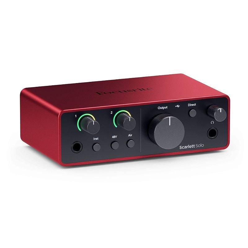 Interface de Áudio Focusrite Scarlett Solo 4ª Geração